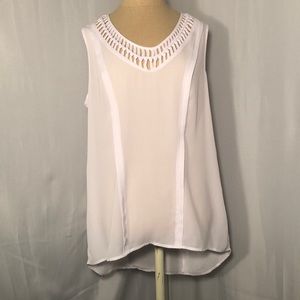 Maeve Anthropologie White Tunic Shell Small